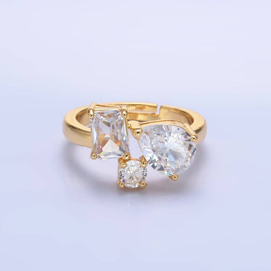 Teardrop Round Ring