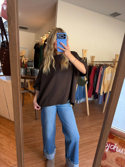Espresso Scuba Top