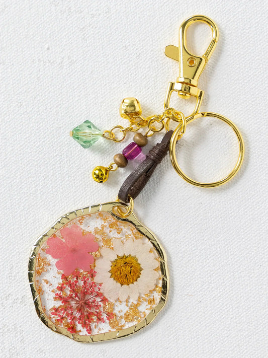 Natural Life Pressed Flower Keychain