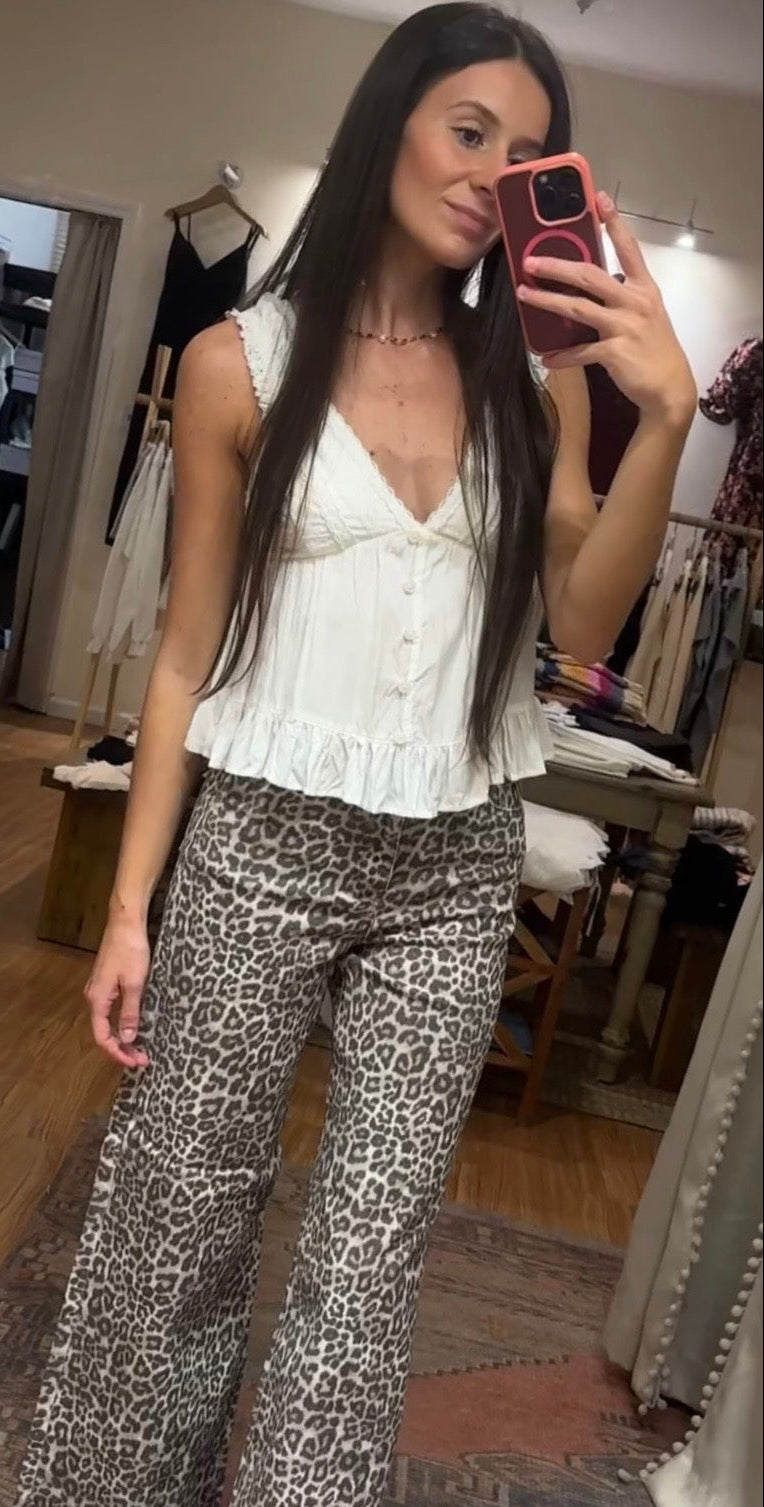 Amélie Lace Trim Top