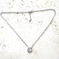 Crystal necklace minimalist layering boutique salon jewelry: 18” / Gold