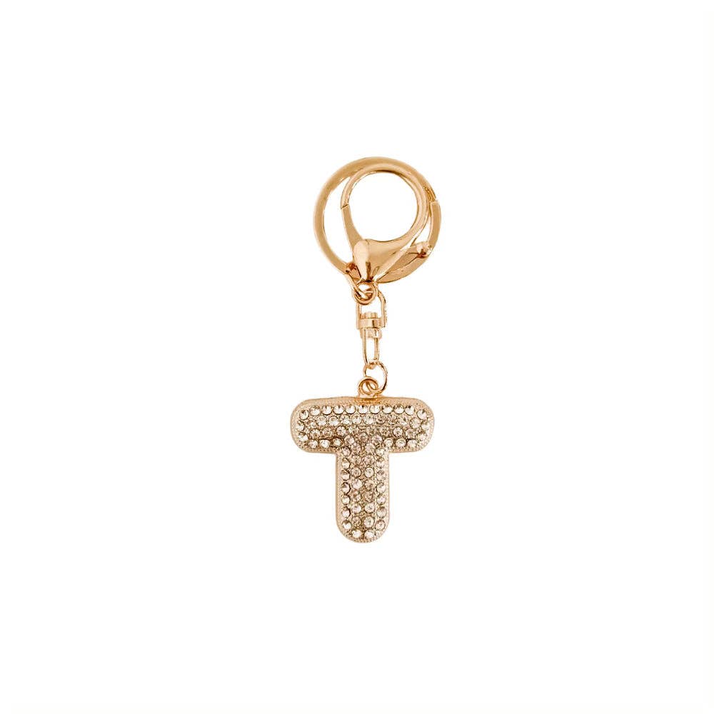 Diamond Initial Bag Charms