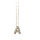 Bubble Pave Initial Necklace GOLD
