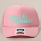 Boat Dreamin' Text Logo Printed Mesh Back Cap