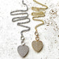 Crystal heart necklace valentine jewelry boutique gift: Gold