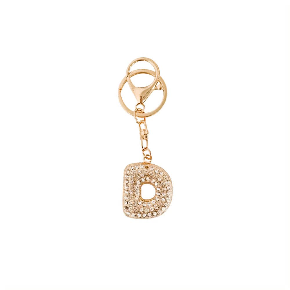 Diamond Initial Bag Charms