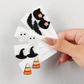 Halloween Acrylic Spooky Earrings: Witch Hat