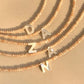 Beaded Shell Initial Necklace