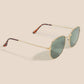 Thin Metallic Frame Fashion Sunglasses: ASSORTED