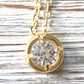 Crystal necklace minimalist layering boutique salon jewelry: 18” / Gold