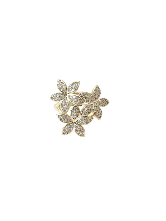 Triple Flower Ring