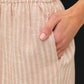 Linen Blend Shorts- Hazelnut