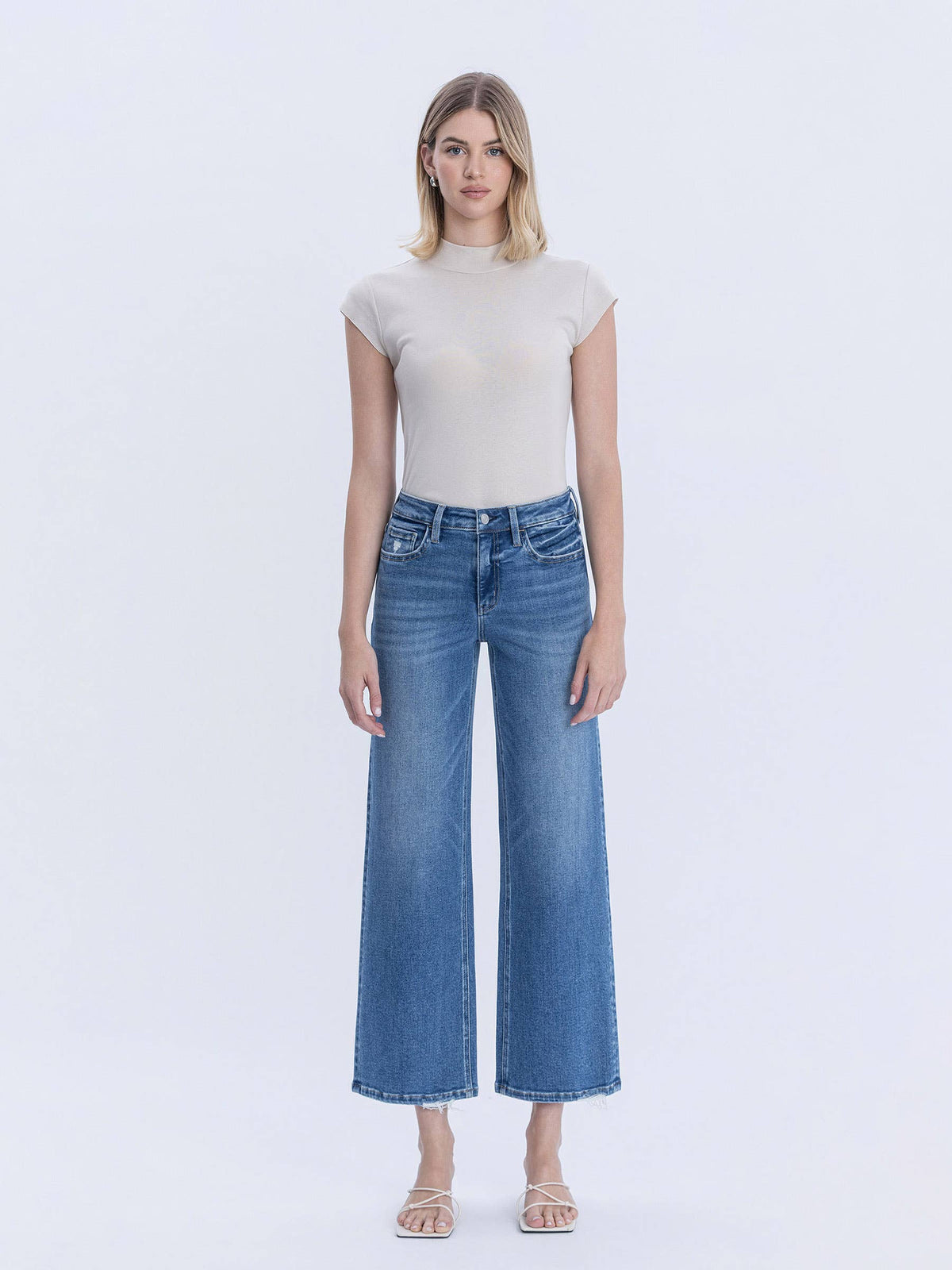 High Rise Ankle Jeans