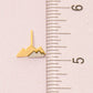 Two Toned Mountain Stud Earrings: S
