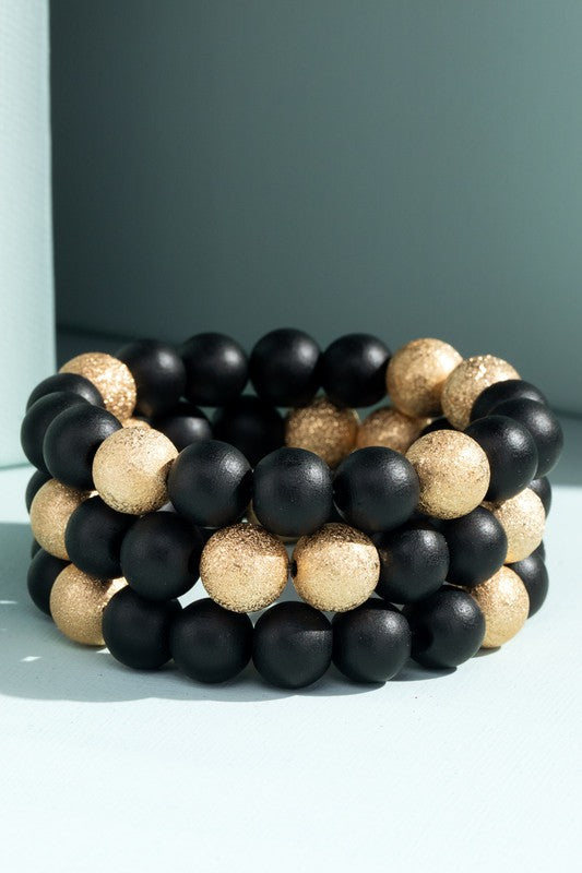 Wood Bead Bracelet