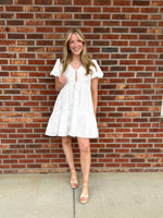 Whispering Bloom Dress - White