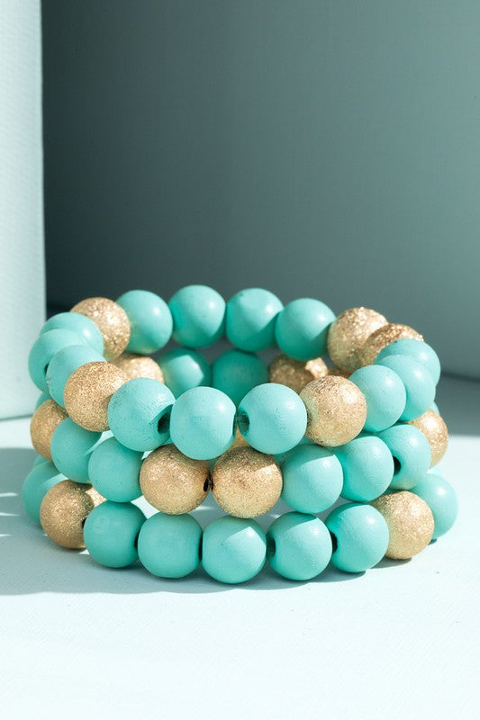 Wood Bead Bracelet