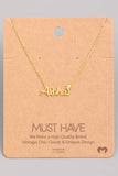 Aloha Palm Tree Pendant Necklace