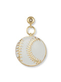 Kinsey White Baseball Grip Charm