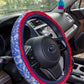 Natural Life Steering Wheel Cover, 15" - Diamond Navy