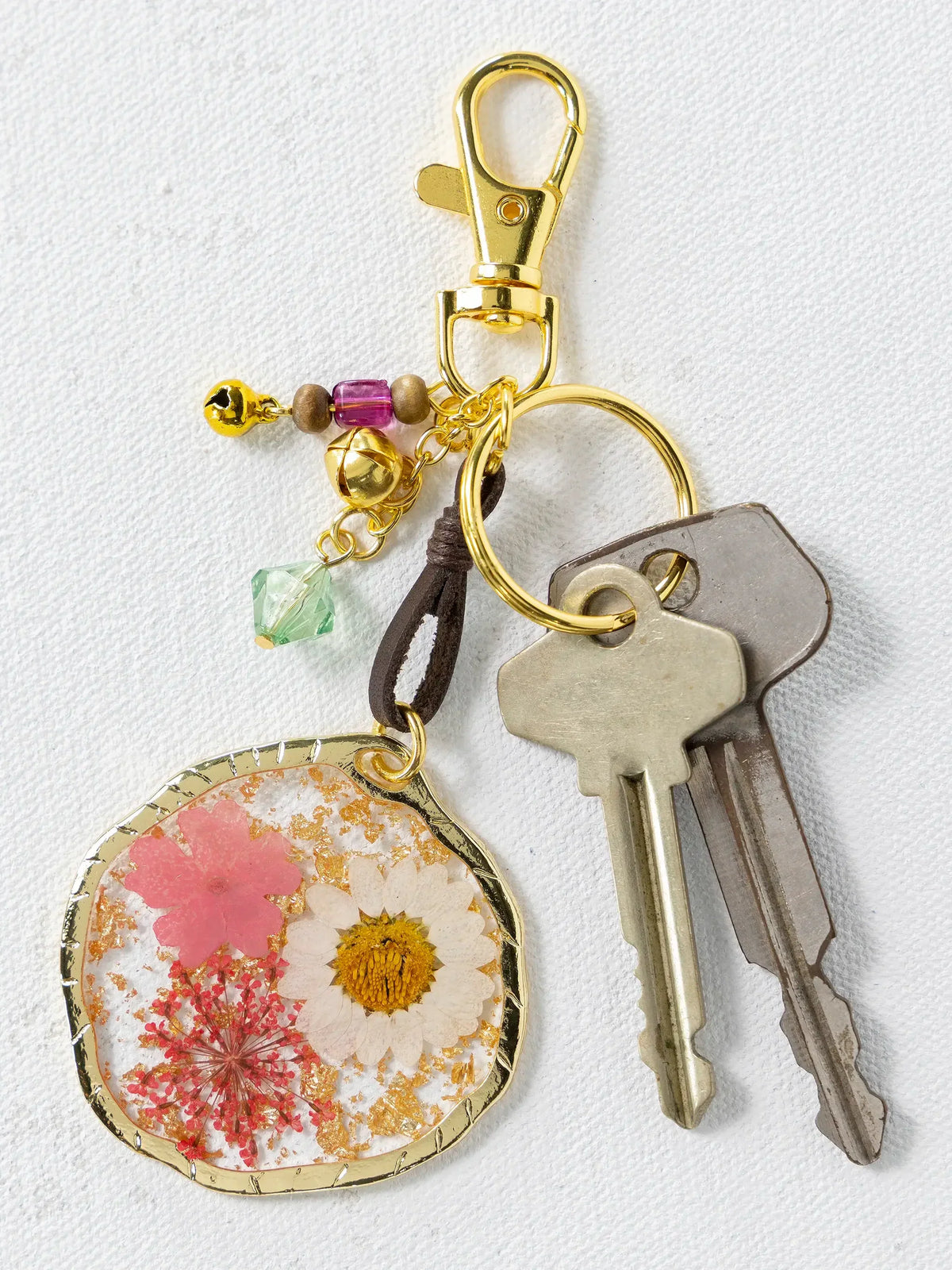 Natural Life Pressed Flower Keychain
