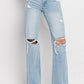 90’s Vintage Super High Rise Flare Jeans