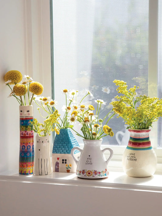 Natural Life Cottage Bud Vase - Quaint Cottage