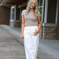 Sunfaded White Barrel Leg Jeans