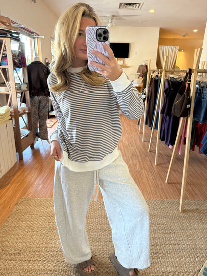 Easy Does It Striped Pullover