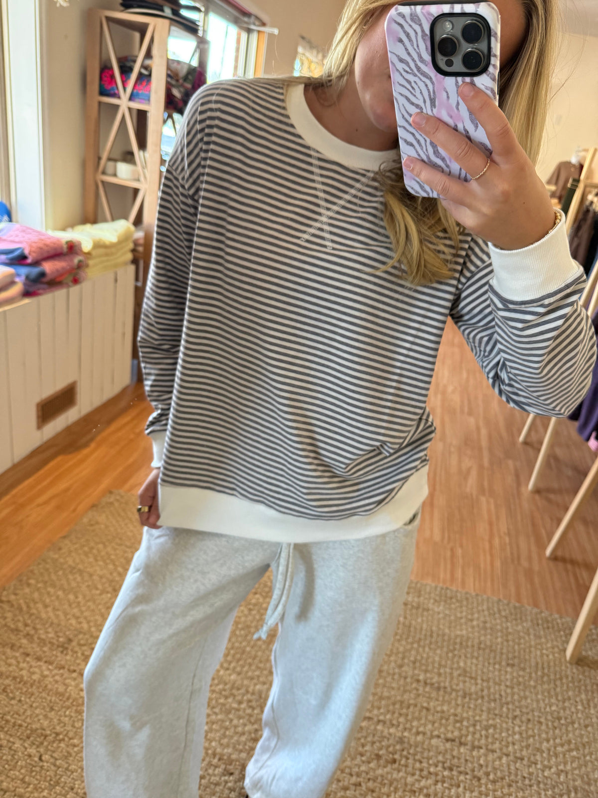 Easy Does It Striped Pullover