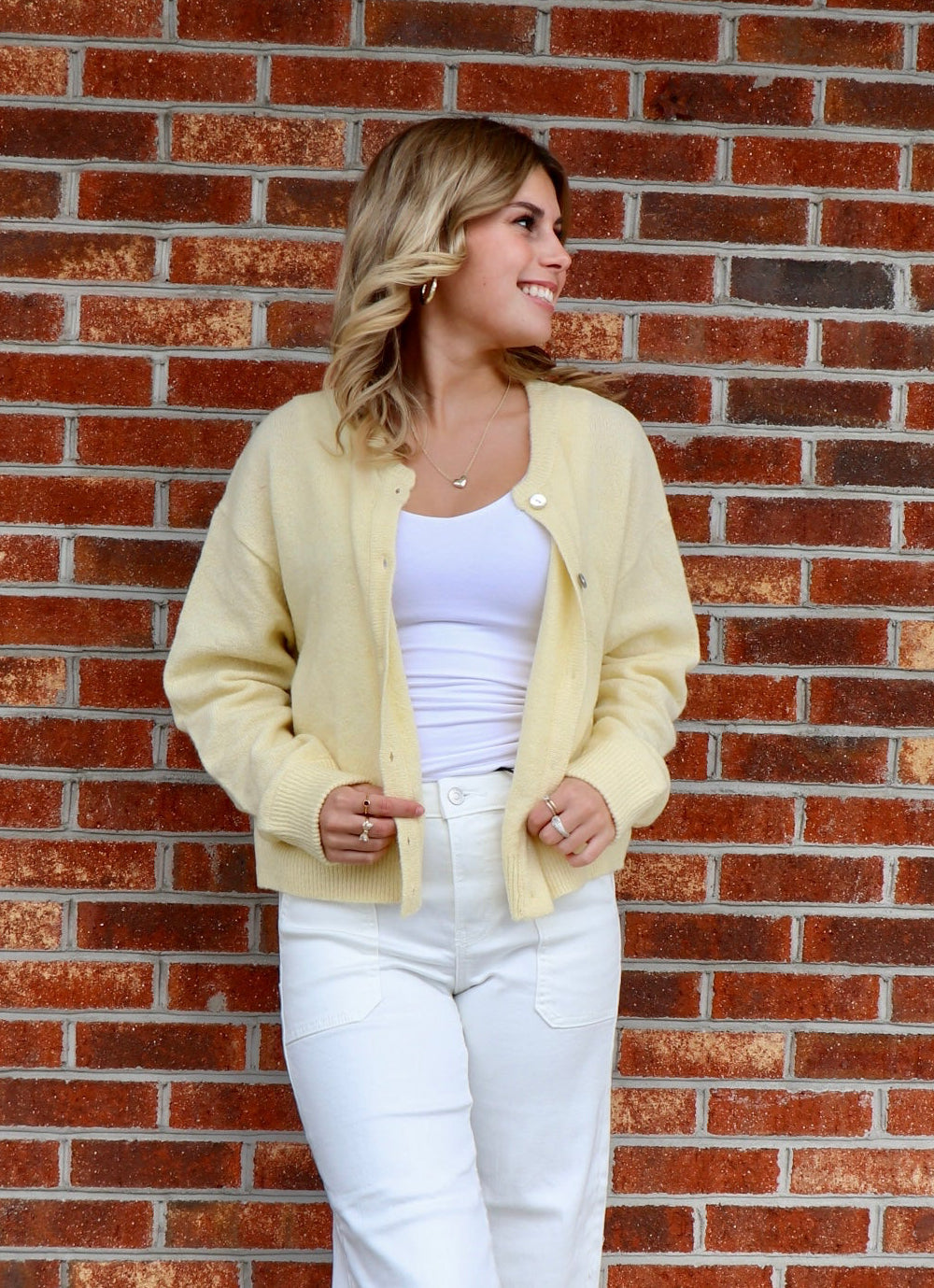 Daydream Cardigan in Light Yellow