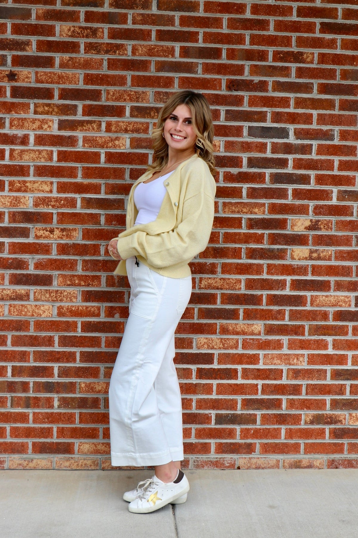 Daydream Cardigan in Light Yellow
