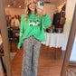 Leopard High Rise Wide Leg Jeans