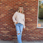 Vervet High Rise Distressed Wide Leg Jeans
