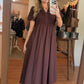 The Muse Dress in Chocolate