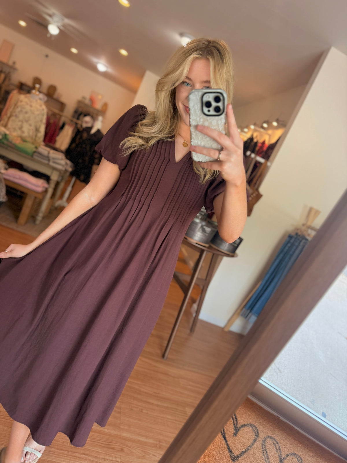 The Muse Dress in Chocolate