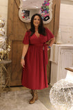 Claret Silhouette Dress