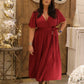 Claret Silhouette Dress
