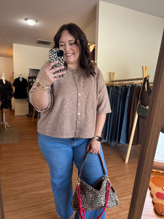 Mocha Moments Half Sleeve Cardigan