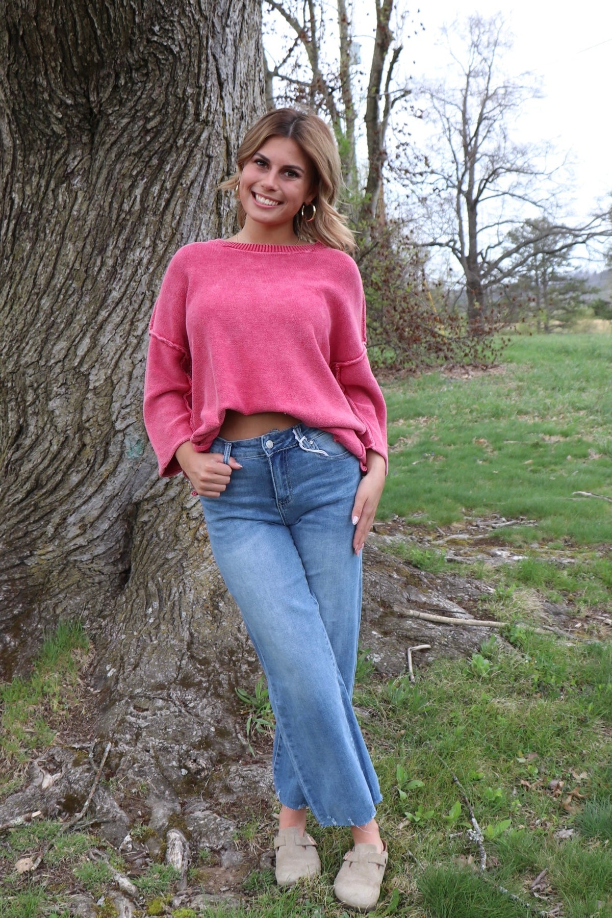 All Star Sweater in Dk Red