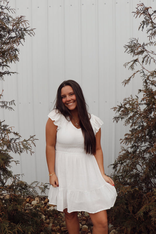 Simply Sweet Dress in White