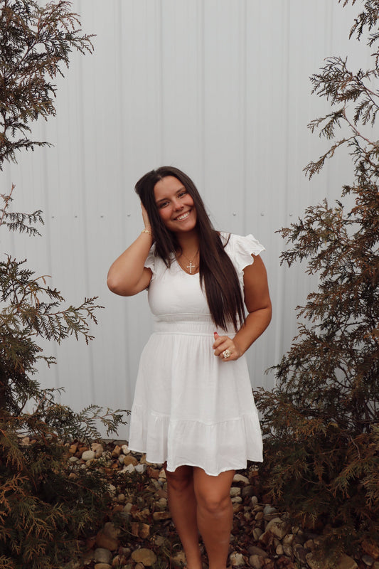Simply Sweet Dress in White