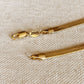 18k Gold Filled 4.0mm Thickness Herringbone Chain Necklace : 18 inches