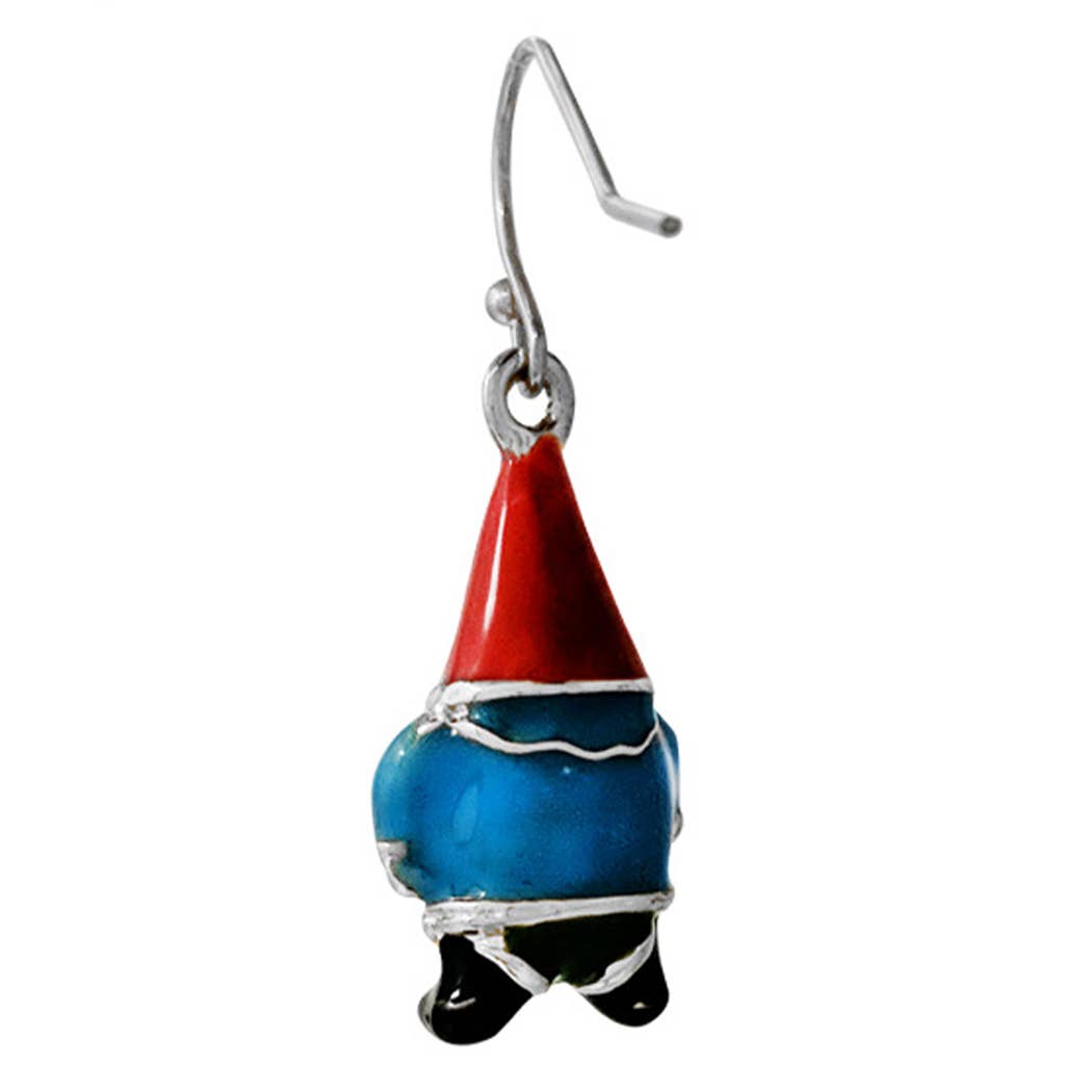 Santa Hat Gnome Figure Hook Earrings