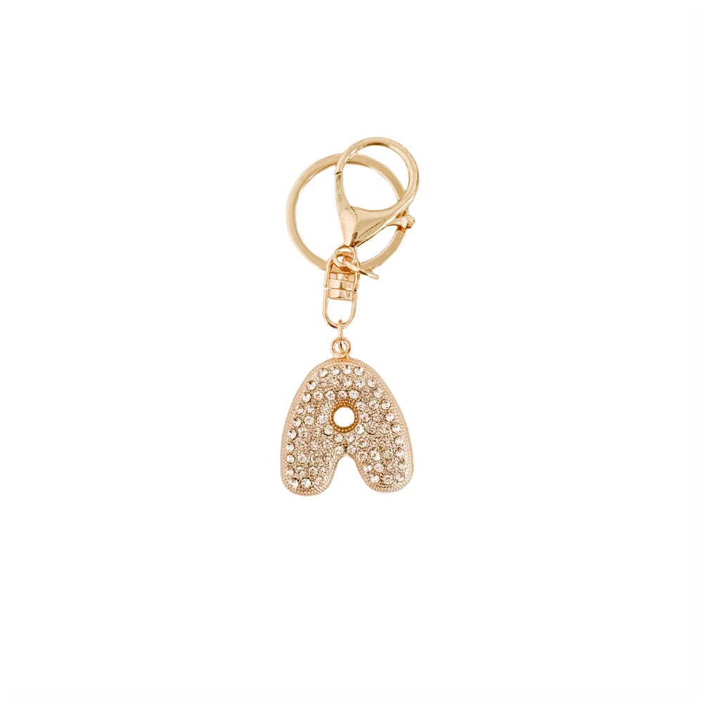 Diamond Initial Bag Charms