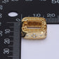 CZ Square Huggies Earrings