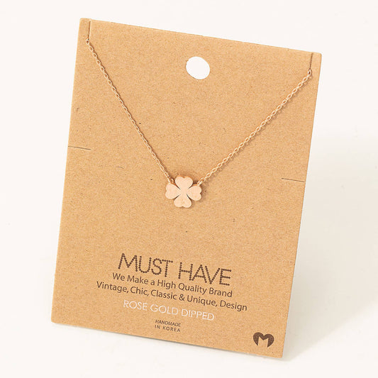 Mini Clover Pendant Necklace