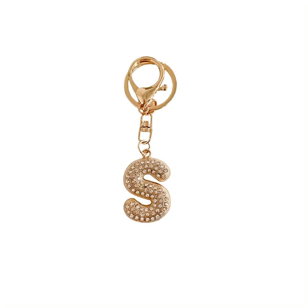 Diamond Initial Bag Charms