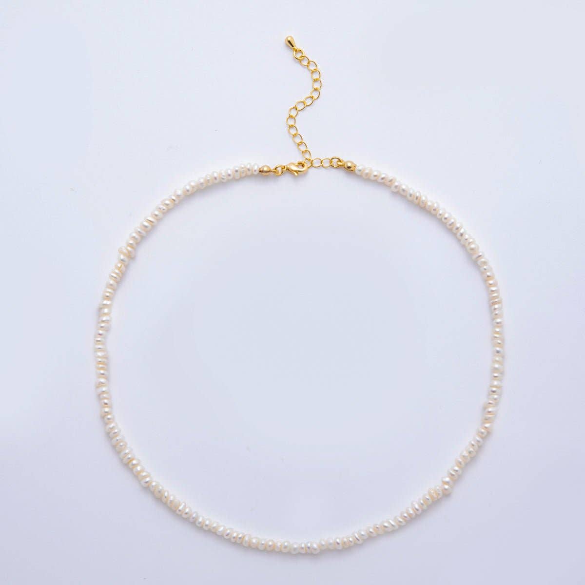 Dainty Rice Seed Freshwater Pearl Necklace