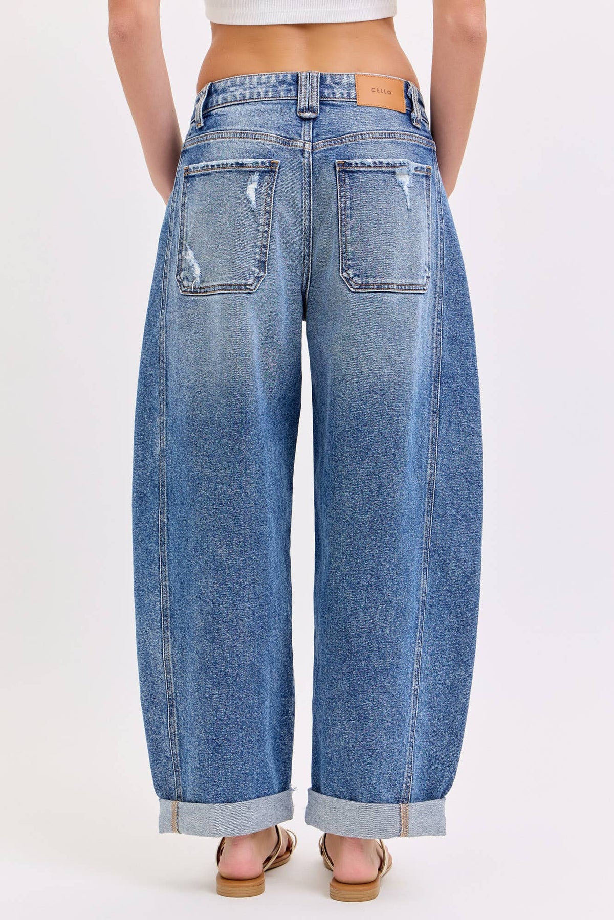 Open Road Barrel Leg Jeans